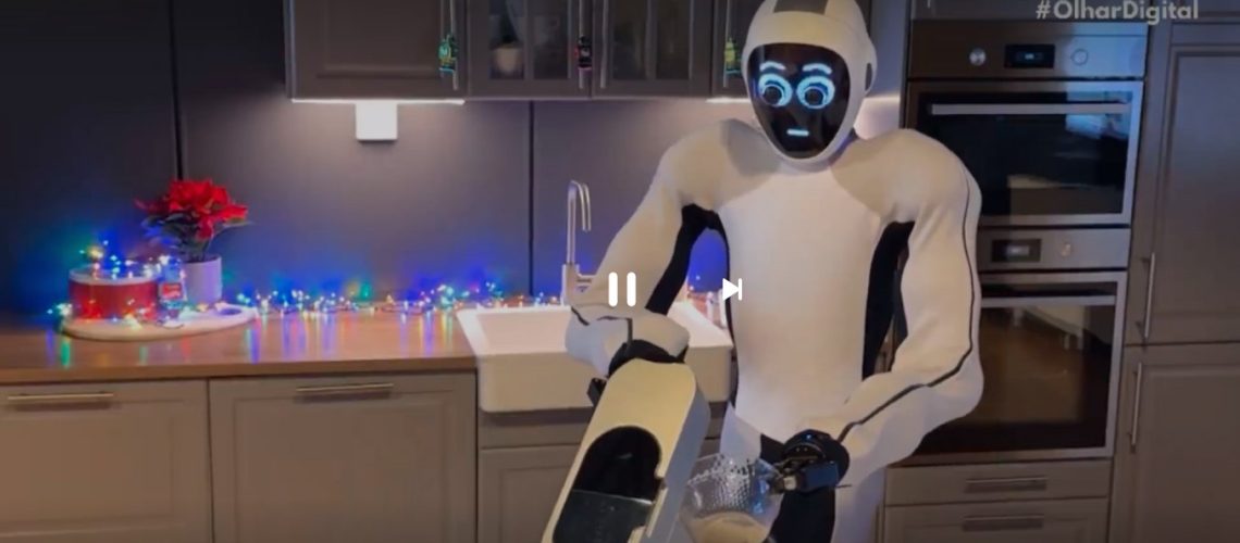 2024-05-20 - Robô Humanoide dobra roupas